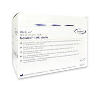 MaiMed 25071 MK 100% algodón estéril 8 compresas de gasa, 10 cm de largo, 10 cm de ancho, 100 unidades