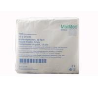 Maimed - Compresas de gasa no estériles, color blanco, 10 x 20 cm, 100 unidades