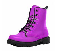 Maimeili Botas Tobilleras Estampadas Mujer con Diseño de Flores, Setas, Graffiti, Animales y Colores Lisos Plataforma Atadas Cuero Botas Combate Casual Diarias Fiesta Halloween Navidad