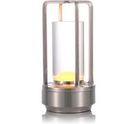 Maimeili Lámpara De Mesa LED Inalámbrica con Touch Batería Recargable Portátil Regulable Diseño Minimalista para Restaurante Pareja Dormitorio Patio Picnic