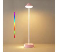 Maimeili Lámpara de mesa LED moderna con montaje en pared y sensor de movimiento Control táctil portátil con luz nocturna RGB Ideal para pasillos dormitorios baños salas de estar