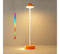 Maimeili Lámpara de mesa LED moderna con montaje en pared y sensor de movimiento Control táctil portátil con luz nocturna RGB Ideal para pasillos dormitorios baños salas de estar