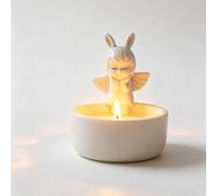 Maimeili Pequeno Porta-Velas de Cerâmica Artesanal com Estilo Cartoon Suporte para Velas de Chá Decoração para Casa, Casamentos e Feriados Presente para Amantes, Mães e Amigos (Velas Não Incluídas)