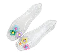 Maimeili Sandalias de gelatina de las mujeres con dedo del pie cuadrado redondo hueco fuera zapatos planos ortopedia malla estilo bohemio para vestidos playa vacaciones resort de verano