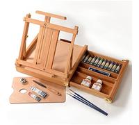 MAIMERI Artisti, Pintura al óleo para bellas artes, Caja de caballete de madera de raiz de haya, 14 colores surtidos, 23 unidades
