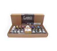 MAIMERI Classico Color Óleo Intro Caja Cartón 8X20Ml + Complementos, Blanco, 20 ML