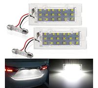 Maimiao 2 Piezas LED Luces de matrícula para coche 18PCS 3528 SMD 12V 6500K CanBus No hay error Xenón Blanco Para BMW E39 E60 E61 E70 E82 E90 E92