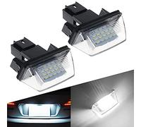 Maimiao 2 Piezas LED Luces de matrícula para Coche 3528 SMD 12V 6500K Xenón Blanco CanBus No hay error, Para Peugeot 206 207 306 307 308 5008 Citroen C3 C4 C5 C6 Berlingo SAXO XSARA Picassor