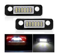 Maimiao 2 Piezas LED matrícula luces lámparas bombillas 3528 SMD 12V 6500K Xenón Blanco CanBus No hay error, Para Ford Mondeo MK2 Fiesta Fusion