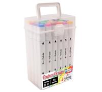 MAIN D'ARTISTE - 24 Marcadores de Doble Punta de Alcohol - Actividad Creativa - 030796 - Rotuladores - Multicolor - Colores - Actividades Manuales - Adultos - Niños - Marcador - A partir de 6 años