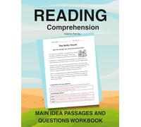 Main Idea Reading Comprehension Passages and Questions Workbook: Grades 3-5