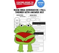 Main Idea Workbook | Fall Themed | Countries Around The Worlds | Thanksgiving