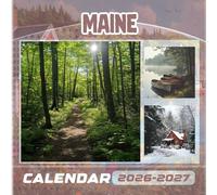 Maine Calendar 2026-2027: 18 Months of The Animal from Sep 2026 to Dec 20257,Square 8.5 x 8.5 Inches Gift For Organizing & Planning