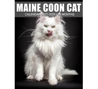Maine Coon Cat Calendar 2027 - 2028: Bring Joy and Stay Organized with 24-Month 2027-2028 Planner US Holidays - Perfect for Christmas Gift