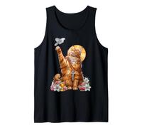 Maine Coon Cat Coquette Cristiano Rosario Crucifijo Camiseta sin Mangas