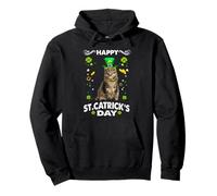 Maine Coon Cat Happy St Catricks Day Funny St Patricks Day Sudadera con Capucha