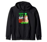 Maine Coon Cat Happy St Catricks Day St Patricks Day Cats Sudadera con Capucha