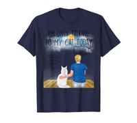 Maine Coon Cat I'm Only Talking To My Cat Today Cats Lovers Camiseta