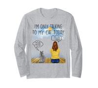 Maine Coon Cat I'm Only Talking To My Cat Today Cats Lovers Manga Larga