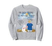 Maine Coon Cat I'm Only Talking To My Cat Today Cats Lovers Sudadera