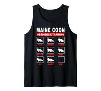 Maine Coon Cat Obedience Training Funny Kitten Lover Camiseta sin Mangas
