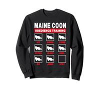 Maine Coon Cat Obedience Training Funny Kitten Lover Sudadera