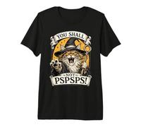 Maine Coon Cat Wizard: No lo harás, PSPSPS Fantasy Magic Camiseta Premium