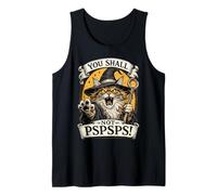 Maine Coon Cat Wizard: No lo harás, PSPSPS Fantasy Magic Camiseta sin Mangas