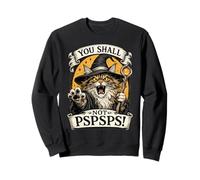 Maine Coon Cat Wizard: No lo harás, PSPSPS Fantasy Magic Sudadera