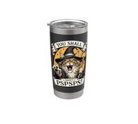 Maine Coon Cat Wizard: No lo harás, PSPSPS Fantasy Magic Vaso térmico de acero inoxidable de doble pared