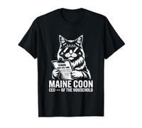 Maine Coon CEO de Cumplimiento Humano del Hogar Camiseta