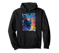 Maine Coon con Gafas de Sol Sunset Beach Tropical Summer Vibes Sudadera con Capucha
