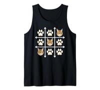 Maine Coon Paws Grid Game American Longhair Camiseta sin Mangas