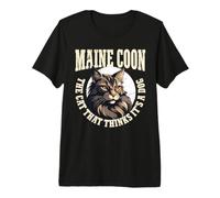 Maine Coon The Cat That Thinks It's A Dog Cat Lover Owner Camiseta Premium