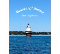 Maine Lighthouse 2026 Daily Planner: Standing In The Water 8.5 x 11 Inches 82 Pages Including This Book Belongs To, Year At A Glance, 12 Monthly ... Paper To Keep Track Of Important Things