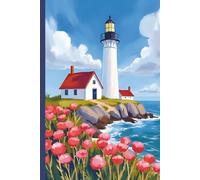 Maine Lighthouse Travel Journal: A lined 6x9 notebook to write about your trip to New England