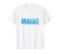 Maine mi Lugar Feliz USA America Camiseta