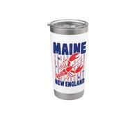 MAINE - Nueva Inglaterra Estados Unidos Langosta Vaso térmico de acero inoxidable de doble pared