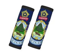 Maine State Flag Print Travel Essentials - Empuñaduras envolventes para equipaje (2 paquetes de maletas de fácil identificación)