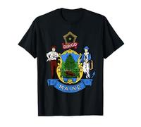Maine State Flag, State Flag of Maine Camiseta
