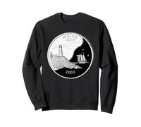 Maine State Quarter - Faro, Costa Rocosa y Goleta Sudadera