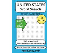 Maine-Vermont-New Hampshire-Connecticut Word Search Puzzle Book: Fun and popular historic cities and towns of New England (The United States of America Word Search Puzzle Books Collection)