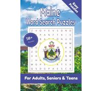 Maine Word Search Puzzle: 50+ Puzzles Word Search Easy to Read about Maine and More | 6x9 inches, 110 pages | Gift for Maine & USA Lover