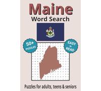 Maine Word Search Puzzle Book: Search with Easy to Read Print about Maine cities, wildlife, plant life and more| 6x9 inches, 110 pages | 50+ Puzzles ... Gifts for Vacations, Holidays & Free Times