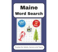 Maine Word Search Puzzle Book: Word Searches with Easy to Read Print | 6x9 inches, 110 pages | 50+ Puzzles