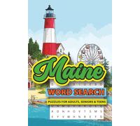 MAINE Word Search Puzzle Book: Word Searches with Easy to Read Print about Maine, Go-to Places, Tourist Attractions and More | 6x9 inches, 110 pages | ... Gift for Vacations, Holidays and Free Times