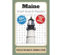 Maine Word Search Puzzle Book: Word Searches with Easy to Read Print about Maine, Lighthouses, Lobsters, and More | 6x9 inches, 110 pages | 50+ puzzles … Gift for Vacations, Holidays and Free Times