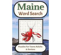 Maine Word Search Puzzle Book: Word Searches with Easy to Read Print about the state of Maine, Lighthouses, Lobster fishing and More | 6x9 inches, 110 ... Gifts for Vacations, Holiday, and Free time.