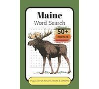 Maine Word Search Puzzles: Word Search Puzzles with Easy to Read Print about the State of Maine, Camping, Hiking, Outdoors, Nature, Hiking and More | ... Gift for Vacations, Holidays and Relaxation