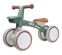 Mainely Bicicleta de aprendizaje Tryco First Bike Luna - Personalizable con nombre - Bicicleta infantil de madera - A partir de 2 años - Balance Bike con nombre (Stone Green)